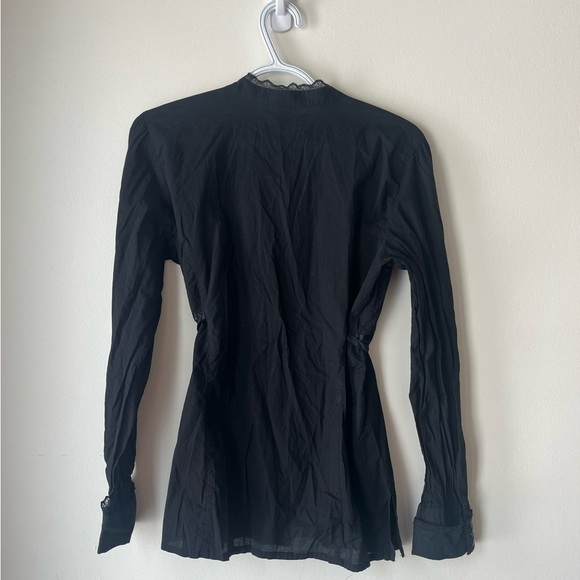 Gloria Vanderbilt witchcore gothic long sleeve button down shirt women’s medium - Picture 11 of 12